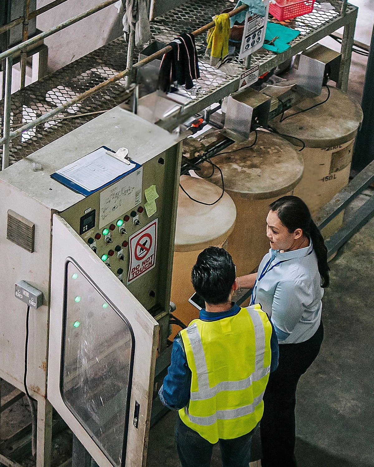 Independent water treatment consultant on-site at a customer facility